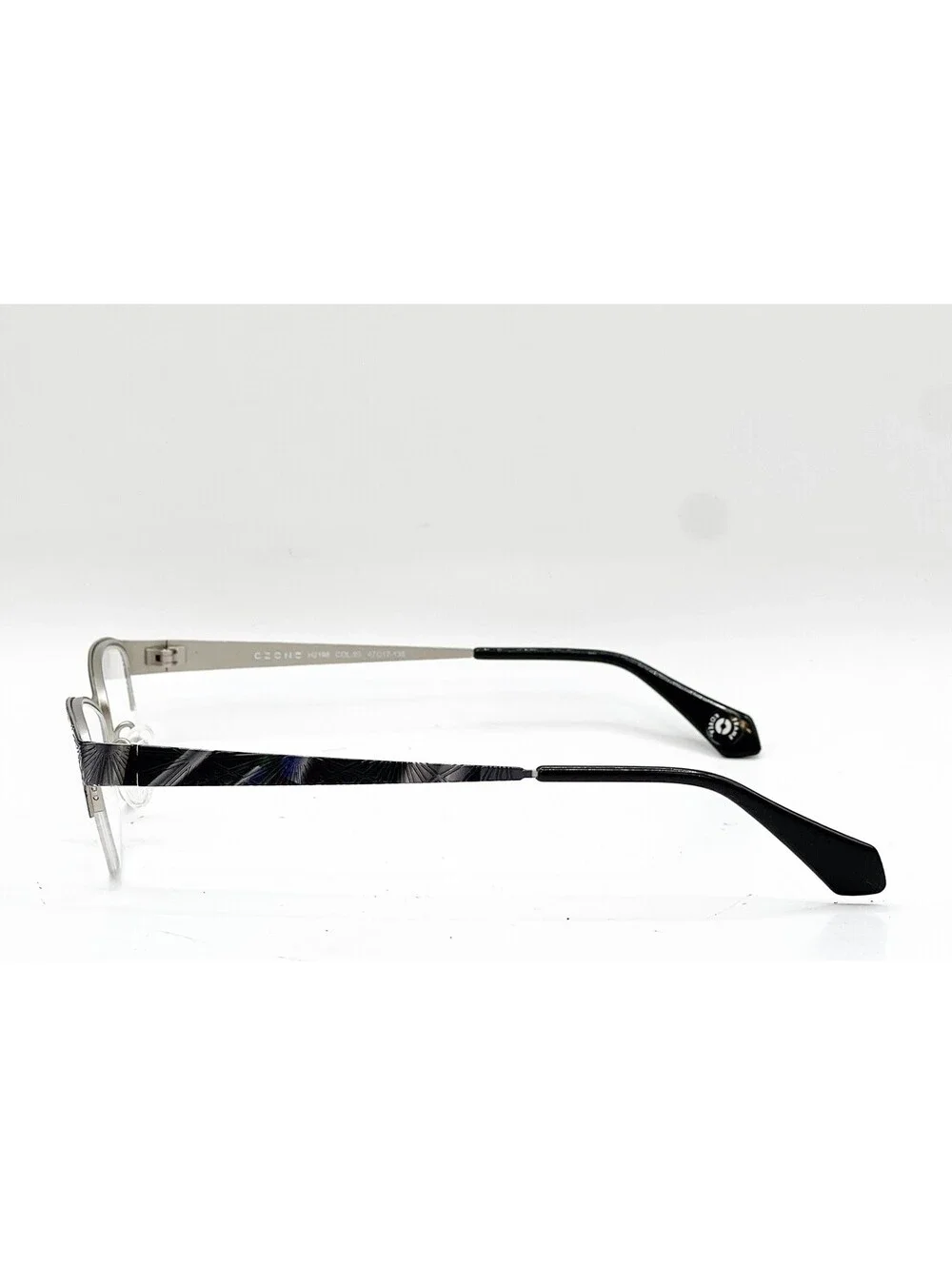 Czone H2198 80 Dark Grey/Silver Authentic Eyeglasses 47-17-135
